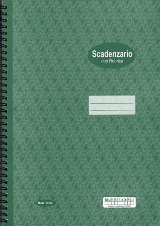 REGISTRO SCADENZE CON RUBRICA SPIRALATO A4  1404