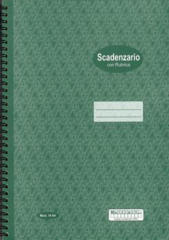 REGISTRO SCADENZE CON RUBRICA SPIRALATO A4  1404 REGISTRO SCADENZE CON RUBRICA SPIRALATO A4  1404