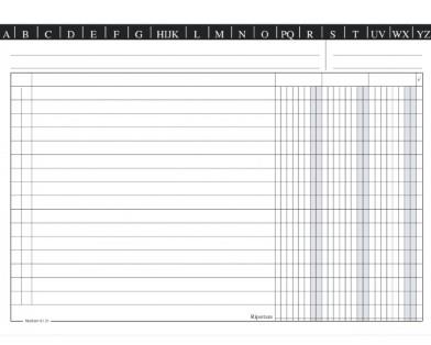 SCHEDE 3 COLONNE 17X24 ORIZZONTALE  0126