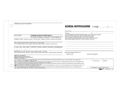 SCHEDA NOTIFICA 200PZ SNAP 2717