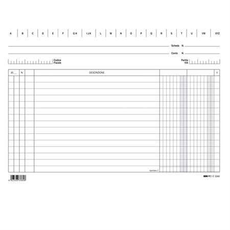 SCHEDE RIGATE 17X24 50PZ 0124