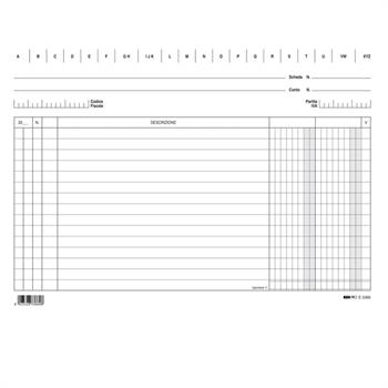SCHEDE RIGATE 17X24 50PZ 0124