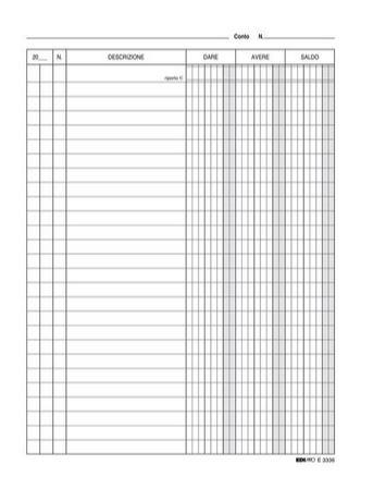 SCHEDE DARE AVERE SALDO 21X15 0116