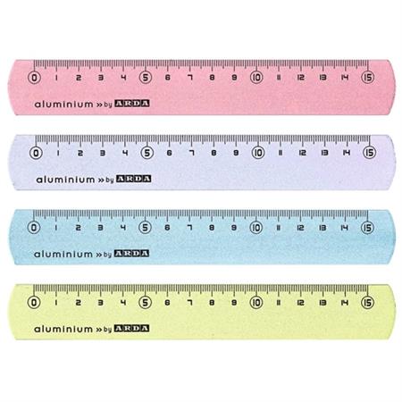 RIGHELLI IN ALLUMINIO 15 CM ARDA              17815COL