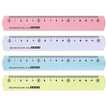 RIGHELLI IN ALLUMINIO 15 CM ARDA              17815COL