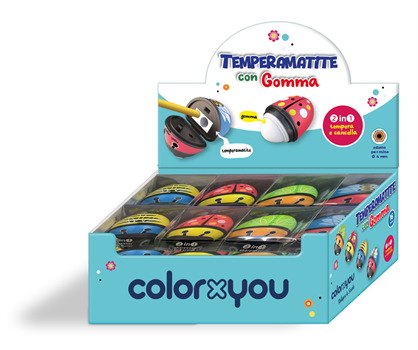 TEMPERAMATITE CON GOMMA COCCINELLA CXU 2IN1 TOPQUALITY  11109