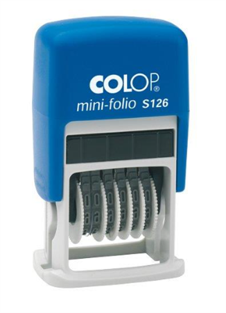 TIMBRO NUMERATORE 6 BANDE 4 MM.   S126 04006