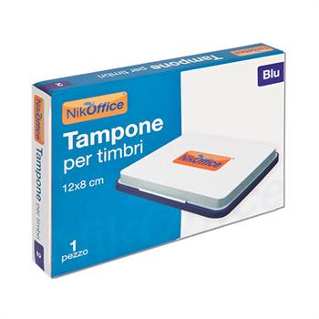 CUSCINETTO PER TIMBRO N.2 12X8CM BLU
