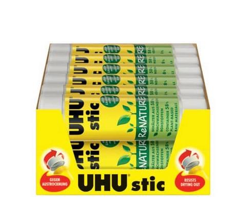 COLLA STICK 8,2GR UHU RENATURE 24PZ  45122 COLLA STICK 8,2GR UHU RENATURE 24PZ  45122