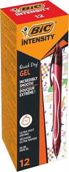 PENNA GEL A SCATTO BIC GELOCITY QUICK DRY 0,7MM ROSSA 949874