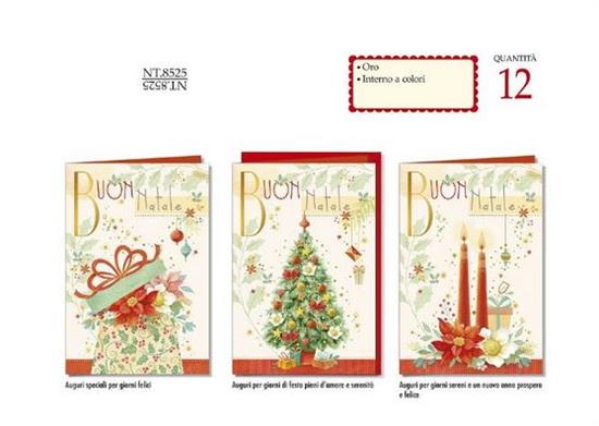 BIGLIETTI DI NATALE POP UP 12PZ     NT8510 BIGLIETTI DI NATALE POP UP 12PZ     NT8510