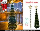 ALBERO DI NATALE 180CM AUTOMONTANTE CON LUCI     XT3328