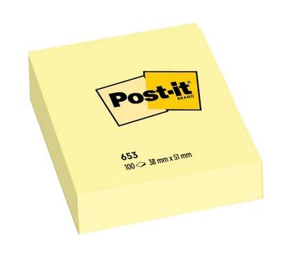 POST-IT BLOCCO 100FG GIALLO CANARY 38X51MM 653 10574 7100296172 POST-IT BLOCCO 100FG GIALLO CANARY 38X51MM 653 10574 7100296172