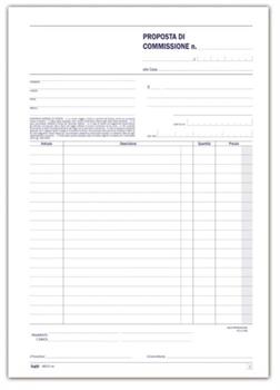BLOCCO PROPOSTA COMMISSIONE A5 DUPLICE COPIA 50 MODULI 2213