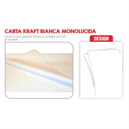 CARTA CELLULOSA BIANCA KRAFT 40GR.         CRTKRBM