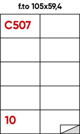 ETICHETTE ADESIVE 105X59,4  C507