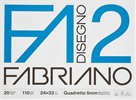 ALBUM DISEGNO F2 LISCIO QUADRETTATO 20FF 5MM FABRIANO 4204310
