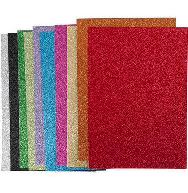 FOGLI GOMMA EVA A4 GLITTER 10FF ASS.NIKOFFICE 23NIK132