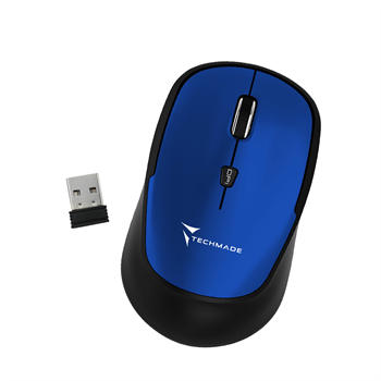 TECHMADE MOUSE WIRELESS BLUE   TM-XJ35