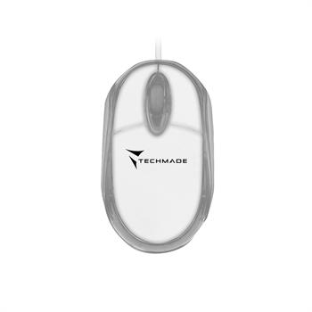 TECHMADE MOUSE OTTICO 800 DPI USB BIANCO   TM-2023