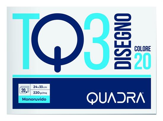 ALBUM BLOCCO DISEGNO TQ3 COLORE 24X33 20FF 220GR 4803