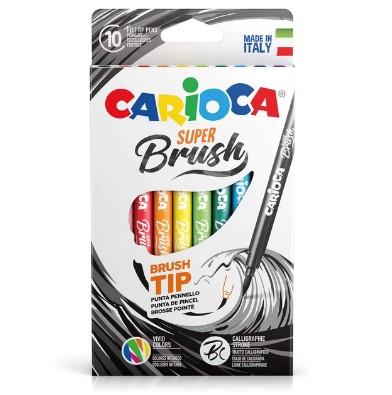 CARIOCA PENNARELLI SUPER BRUSH DA 10 COLORI 42937