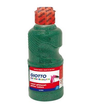 GIOTTO TEMPERA GLITTER 250ML VERDE 531205