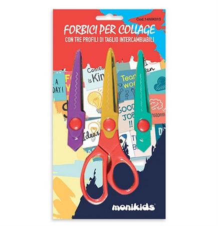 BLISTER FORBICI BIMBI SET 3 DENTATURE NIKOFFICE 14NIK015