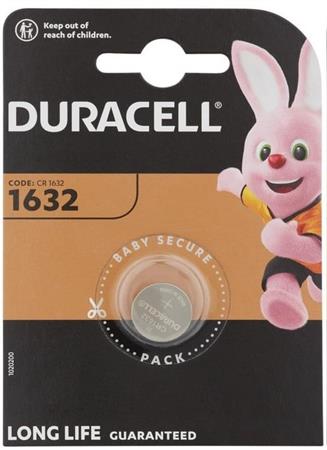 BATTERIA A MONETA DURACELL LITIO 3V  CR1632