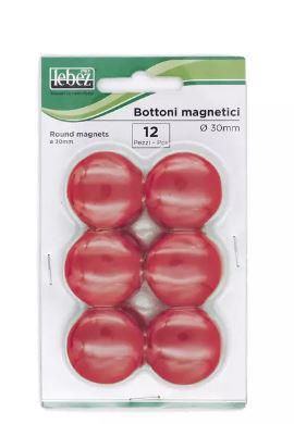 MAGNETINI PER LAVAGNE 30 MM MR-30 12PZ. ASS. LEBEZ