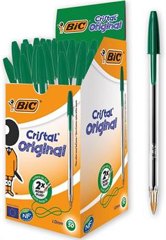 PENNA BIC CRISTAL VERDE 50PZ   8373629