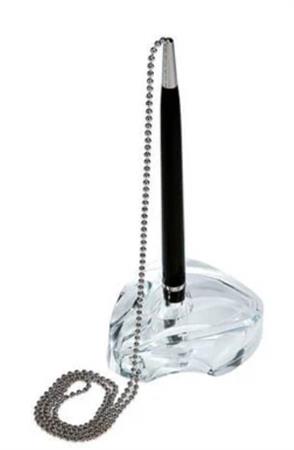 BASE IN ACRILICO CON STILOFORO REFILL NERO 5,5X8X3CM 1701