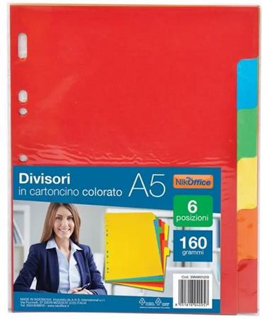 DIVISORI INTERCALARI A5 6 POSIZIONI ASS   39NIK012/3