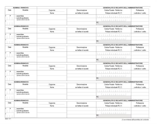 REGISTRO NOMINA E REVOCA AMMINISTRATORI   1817