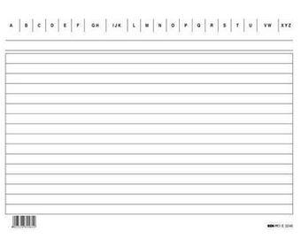 SCHEDA RIGATA 21X15 0118.1
