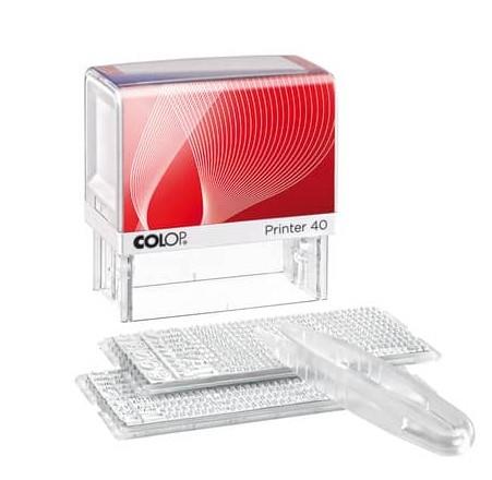 TIMBRO PRINTER COLOP 40 23X59MM NERO  PR40G7