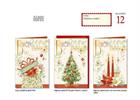 BIGLIETTI DI NATALE POP UP 12PZ     NT8510