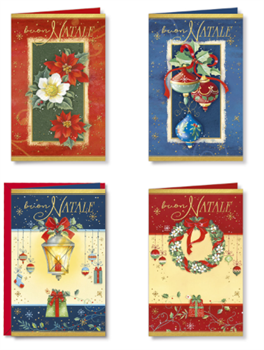 BIGLIETTI DI NATALE 8X13 ASS. 120PZ NT8546