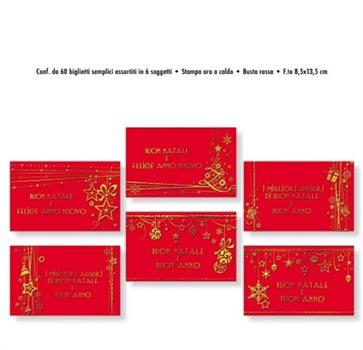 BIGLIETTO AUGURI NATALE CM09X14 CROMO NT.0331