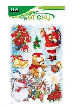 VETROFANIE NATALIZIE 13X21 LEBEZ ASS. 80960