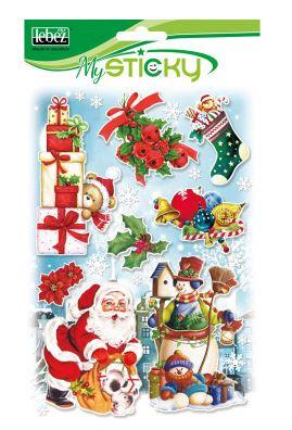 VETROFANIE NATALIZIE 13X21 LEBEZ ASS. 80960