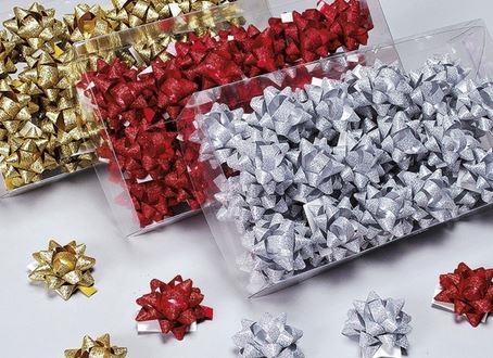 STELLE ADESIVE GLITTER ROSSO MM.10  36PZ 3008-36/07