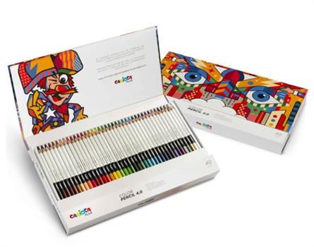 MATITE COLORATE CARIOCA 4.0 40PZ IN LEGNO  45204