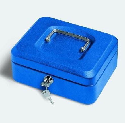 CASSETTA PORTA VALORI IN METALLO LEBEZ 20X16X9CM ASS.  063