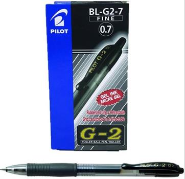 PENNA GEL PILOT G-2 NERO 0,7MM BL-G2-7  01520