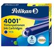 CARTUCCE STILOGRAFICHE PELIKAN 4001 BLU    ATM01
