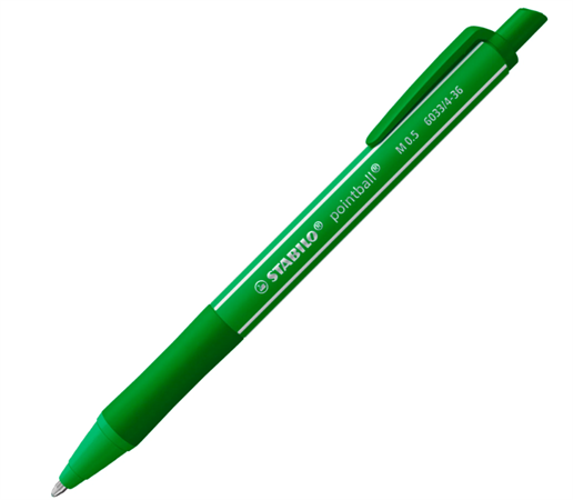 PENNA A SCATTO STABILO POINTBALL COLORFUL VERDE 6033/4-36