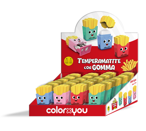 TEMPERAMATITE CON GOMMA PATATINE COLORXYOU 24PZ     11146