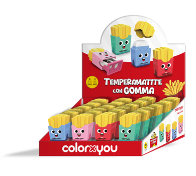 TEMPERAMATITE CON GOMMA PATATINE COLORXYOU 24PZ     11146