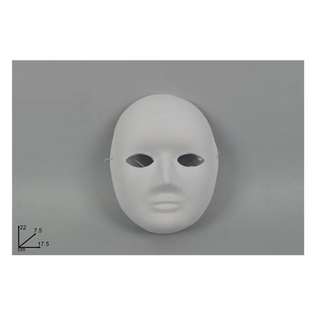 MASCHERA BIANCA DECOUPAGE
